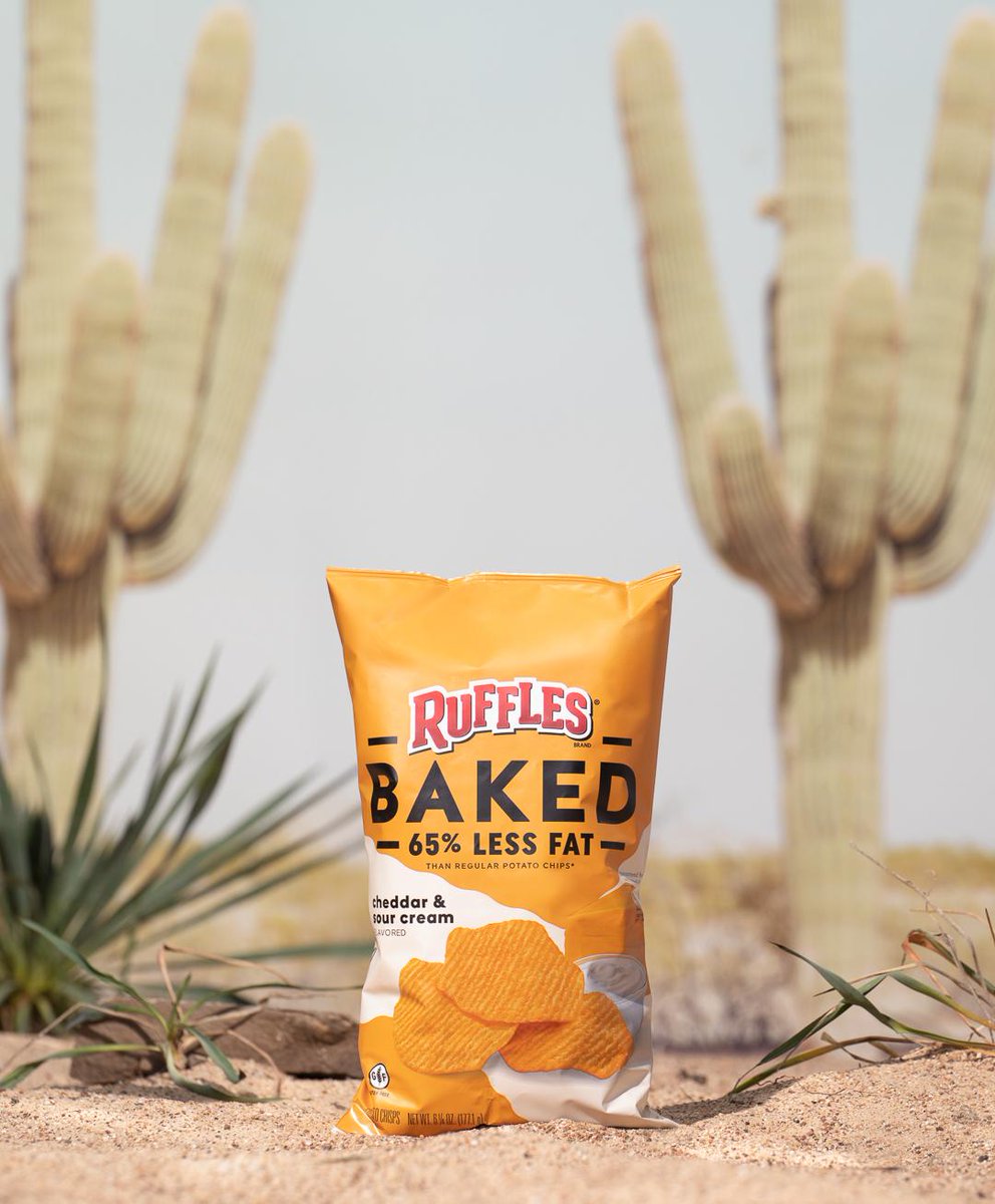 Ruffles - Ruffles, Baked - Potato Chips , Cheddar & Sour Cream