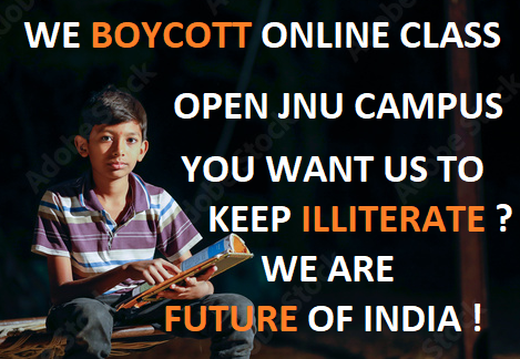 JnuOpen's tweet photo. Do you realize how hard we have prepared for JNUEE2020 ? Don't waste our toil with online class ,we are mostly from RURAL INDIA.#digital_divide #openJNU #Close_Gyms_restaurants_open_universities @PMOIndia @HRDMinistry @mamidala90  @ugc_india @dpradhanbjp https://t.co/QadhDAwqRr
