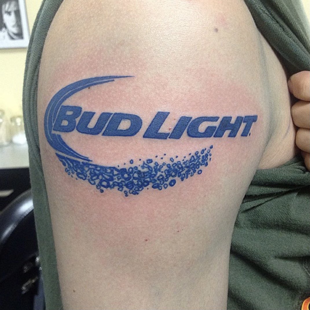 Budweiser tattoo done by Angel at Art  Soul Tattoo and Gallery 412 Second  Street  New Glarus WI 53574  artandso  Soul tattoo Tattoos  Cool tattoos