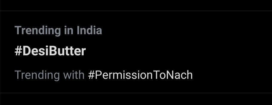 ishane_twt's tweet image. btw, why it&apos;s trendin&apos;😂??

#PermissionToNach #DesiButter