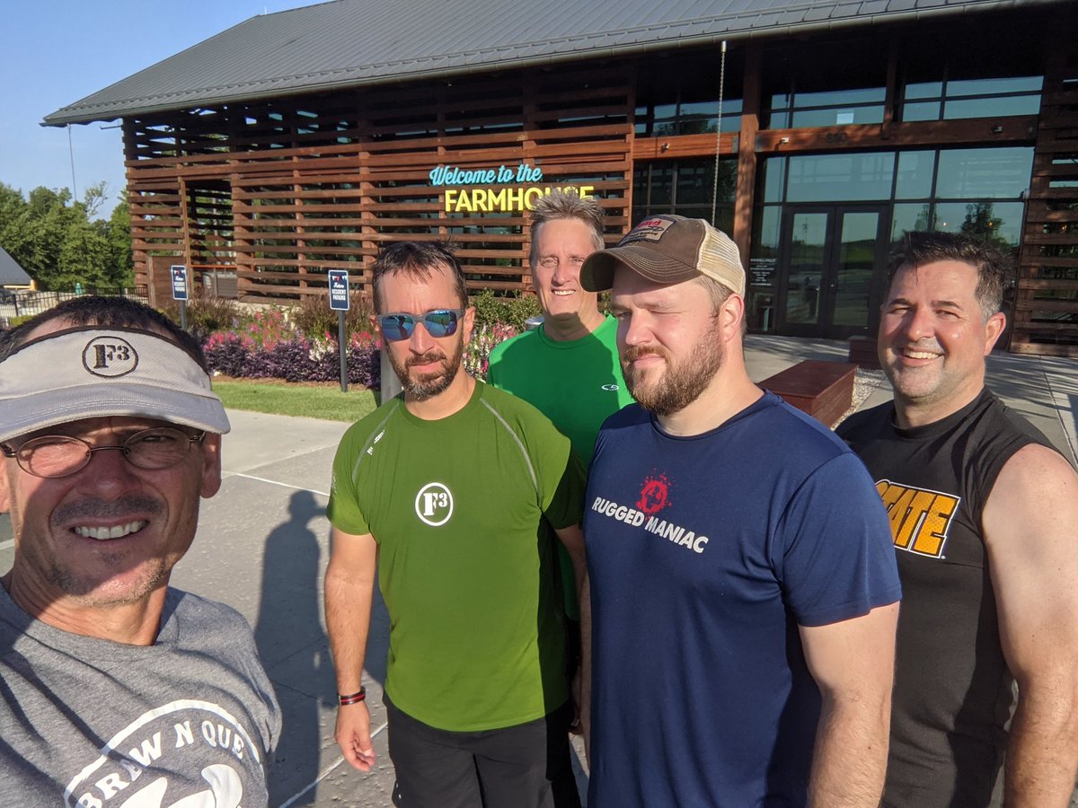 Tom Hayes / F3 Banjo (@plainpocket) on Twitter photo Great workout in <a href="/F3Wendell/">F3Wendell</a> with 6 pax. Rocks were pushed, carried & lunged. Welcome Atlas fr <a href="/F3theFort/">F3 The Fort</a>. Met <a href="/LtGovDanForest/">Lt. Gov. Dan Forest</a> & M @ coffeeteria. Dan's got his Political shape covered & needs work on the physical. <a href="/ChadSlotta/">Chad Slotta</a> @jGriffinnc <a href="/dreddcnc/">Dredd</a>, EH help?
<a href="/jptidikis/">John Tidikis F3Atlas</a> <a href="/F3Raleigh/">F3 Raleigh</a> Great workout in <a href="/F3Wendell/">F3Wendell</a> with 6 pax. Rocks were pushed, carried & lunged. Welcome Atlas fr <a href="/F3theFort/">F3 The Fort</a>. Met <a href="/LtGovDanForest/">Lt. Gov. Dan Forest</a> & M @ coffeeteria. Dan's got his Political shape covered & needs work on the physical. <a href="/ChadSlotta/">Chad Slotta</a> @jGriffinnc <a href="/dreddcnc/">Dredd</a>, EH help?
<a href="/jptidikis/">John Tidikis F3Atlas</a> <a href="/F3Raleigh/">F3 Raleigh</a>