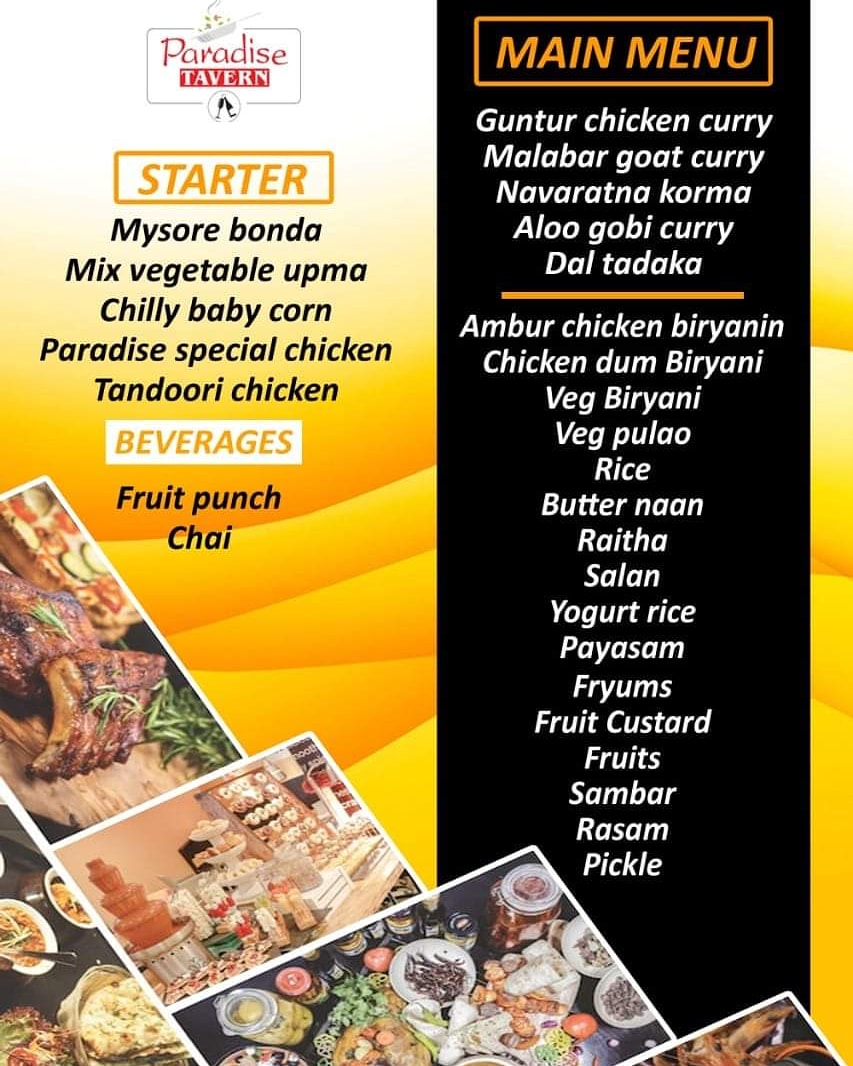 Buffet menu for Saturday 17 July!!
12:30 to 3 PM
Paradise Tavern
9239 Park Meadows Dr 
Lone Tree CO 80124