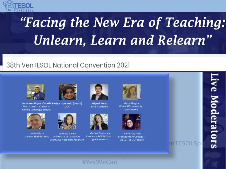 Moderating team @ #VenTESOL2021  Great Job!!