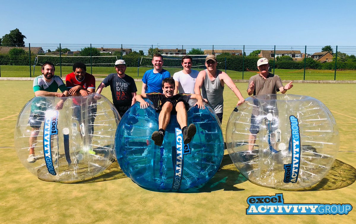 ExcelActivity's tweet image. Awesome game of #BubbleFootball #Bulldog &amp;amp; #RolyPolyRelay for Simon Sneddon’s stag do at Bartholomew Sports Centre #Oxford @MCTdub