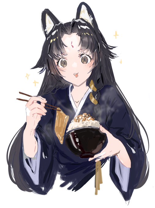 「黒髪 茶碗」のTwitter画像/イラスト(古い順)