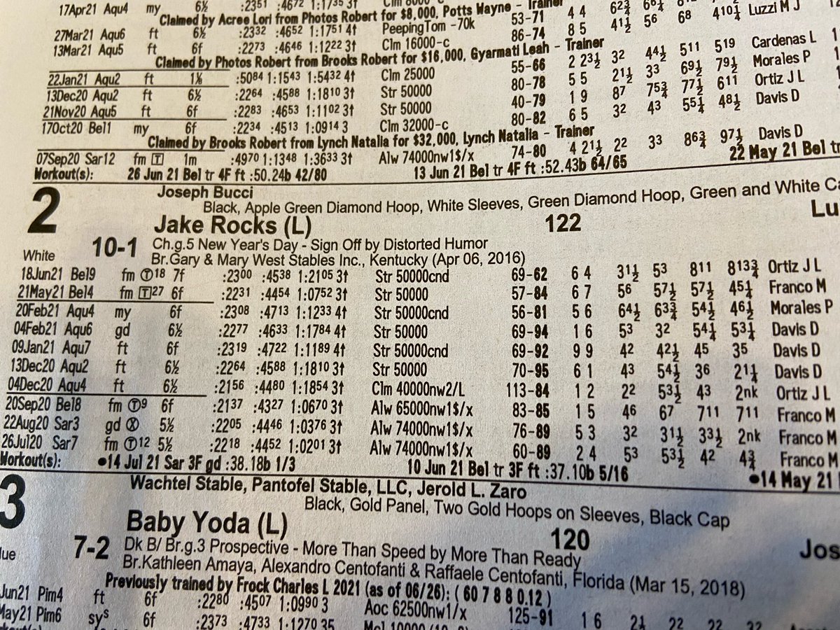 StephenPanus's tweet photo. Hunch bet for sure. Race 2 @TheNYRA
#JakeRocks @TheCousinSal @Kenny_Mayne https://t.co/LAbYWcLdsZ