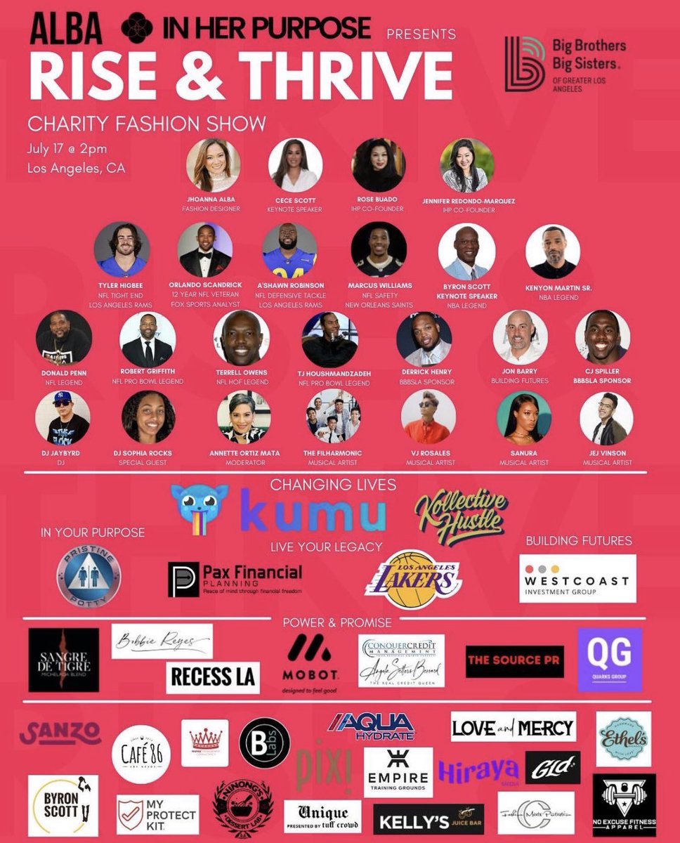 We are so proud to be supporting <a href="/inherpurpose/">In Her Purpose</a> and <a href="/albalegacy/">ALBA</a> in this amazing event along game changers like the <a href="/lakers/">Los Angeles Lakers</a> and so many others who aim to make the world a better place for everyone ✨

Congratulations in advance on a beautiful event! 

#MafaeManagement