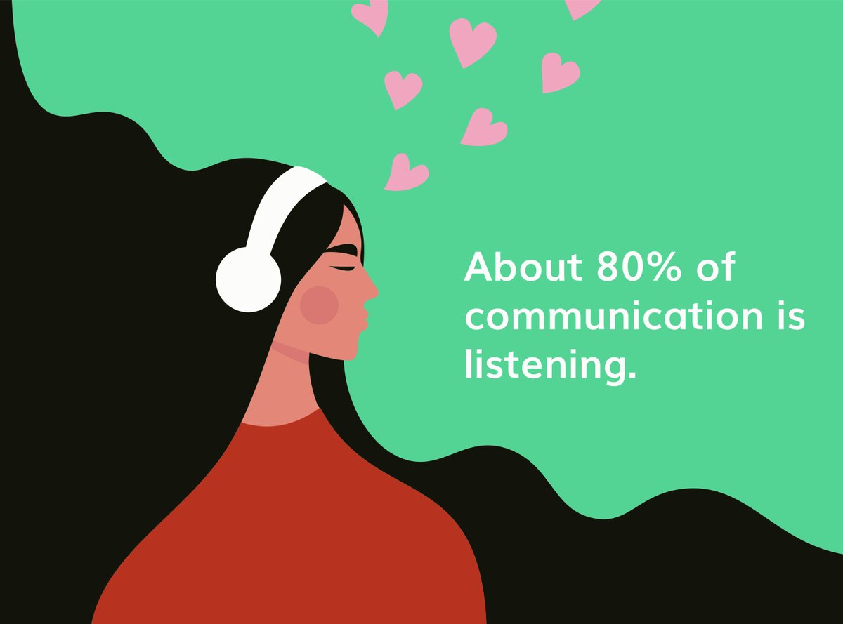 Listening is our most important communication skill and we spend over 45% of our waking hours listening. Studies show that most of us are poor listeners. What do you think is the reason? #DailyWellbeing #MentalHealth #ShiftYourMindset #PersonalGrowth #SelfGrowth