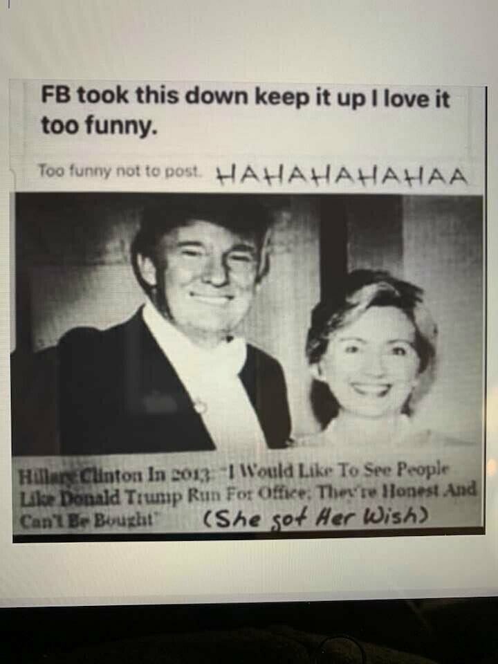 Hi//ary Clint0n in 2013. "I would like to see more people like Donald Trump run for office . He is honest and can't be bought."
