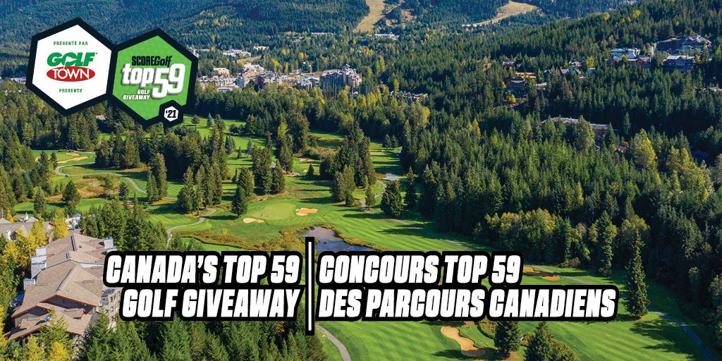 GolfTown's tweet photo. 🚨GIVEAWAY🚨

It's 🇨🇦 Top 59 Golf Giveaway! Enter to win a foursome to #ComeOutAndPlay at @WhistlerGolf &amp; 4 $50 Golf Town gift cards!

1⃣Follow @GolfTown
2⃣Like &amp; quote retweet this post
3⃣Tag 3 friends &amp; use #ComeOutAndPlay + #SGTop59

Full Rules 👉 https://t.co/WxCXGmz264 https://t.co/CckcQowiYG