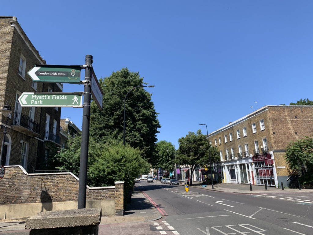 People do walk, and signs like these are helpful to let them know about nearby destinations.

One for Clarendon Terrace Regency shopping parade (pictured) would be very welcome in this forgotten corner of West Camberwell!