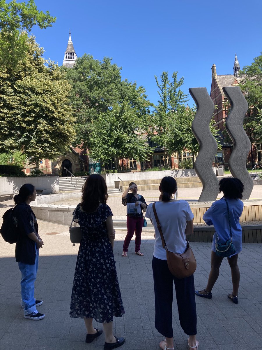 YSI_sculpture's tweet photo. Gorgeous sunny morning in Leeds for our first monthly #sculpture walk in partnership with @LULGalleries exploring works by #SaraBarker #QuentinBell #KeithWilson & #MitziCunliffe @UniversityLeeds thanks everyone for coming and joining the discussion 🌞 https://t.co/I5EAnGNoTX
