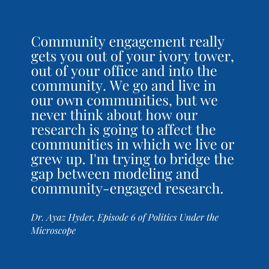 She's Thinking Co. (@shesthinkingco) on Twitter photo Hear from Dr. Ayaz Hyder (<a href="/ayazhyder/">Dr. Ayaz Hyder, PhD</a>), an epidemiologist and #modeler, and his passion for connecting models to action for public health impact. Tune in to Episode 6 of Politics Under the Microscope on Spotify. 📈📊📉
#publichealth #CommunityEngagement Hear from Dr. Ayaz Hyder (<a href="/ayazhyder/">Dr. Ayaz Hyder, PhD</a>), an epidemiologist and #modeler, and his passion for connecting models to action for public health impact. Tune in to Episode 6 of Politics Under the Microscope on Spotify. 📈📊📉
#publichealth #CommunityEngagement