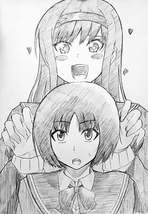 「美也ちゃん見～つけた🖤」
#アマガミ 