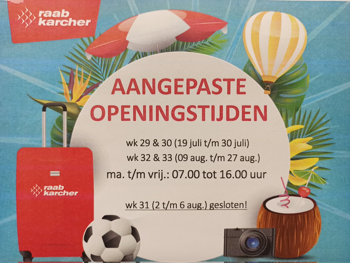 Aangepaste openingstijden vanaf maandag aanstaande. #Kampen