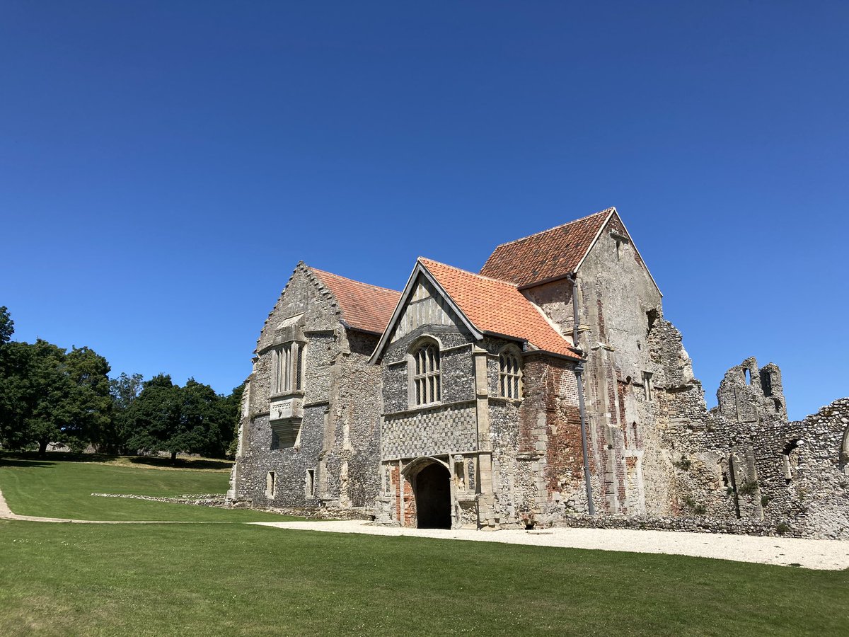 NorfolkTweed's tweet photo. The beautiful Castle Acre Priory looking glorious in some welcome sunshine. https://t.co/7isFebFTkB