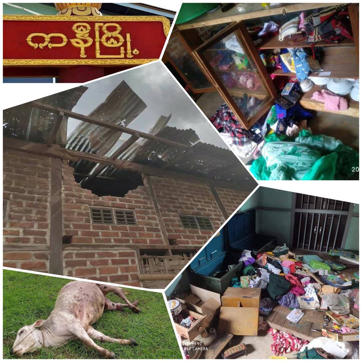 Junta handcuffed &amp; brutally killed about 15 refugees, moreover Kani refugees from evacuation were also massacre violently. Mines were buried under the corpses, injuring the volunteers who come &amp; collect dead bodies.  #KaniMassacre #WhatsHappeningInMyanmar