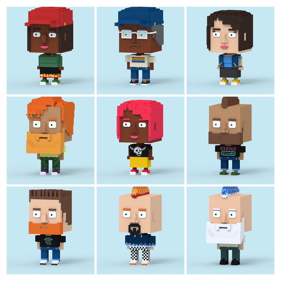 #NFTGiveaway 
Giving away 52 algorithmically generated voxel character #nfts.

1. Like 
2. Retweet
3. Follow

#nft #NFTGiveaways