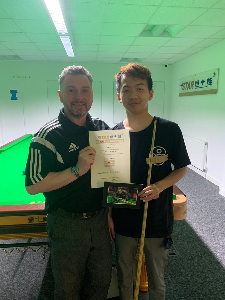 Yuanhao Luo completing his one month coaching course with Director of Coaching Garry Baldrey!