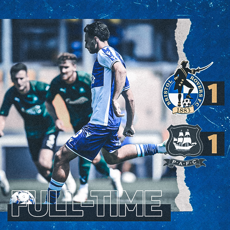 Official_BRFC's tweet photo. ⏱️ It ends all square at BS7...

#BristolRovers https://t.co/V4HioDRsfU