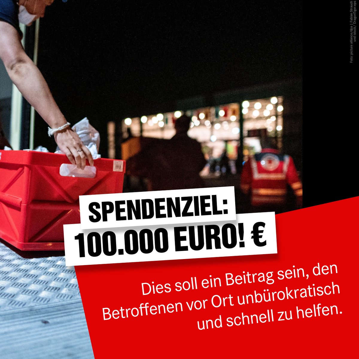 Bundestagsfraktion der LINKEN spendet für Hochwasseropfer: Als Zeichen der Solidarität werden die Abgeordneten der Fraktion DIE LINKE im Deutschen Bundestag jeweils mindestens 1.000€ für die Hochwasseropfer spenden.