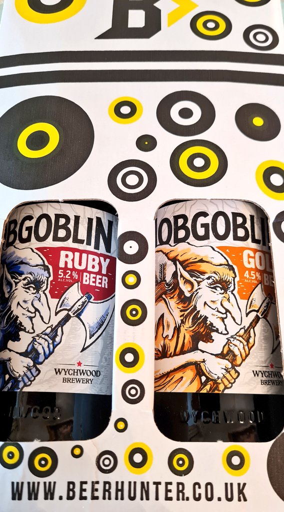 <a href="/beerhunteruk/">Beer Hunter</a> 
<a href="/HobgoblinBeer/">Hobgoblin</a> 

Who's that peeking out !

Its #Hobgoblin 🍻