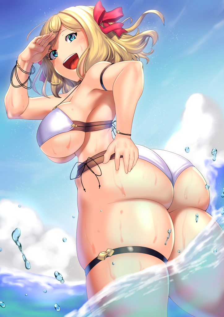 息抜きに水着のリエッタちゃん描いたー 