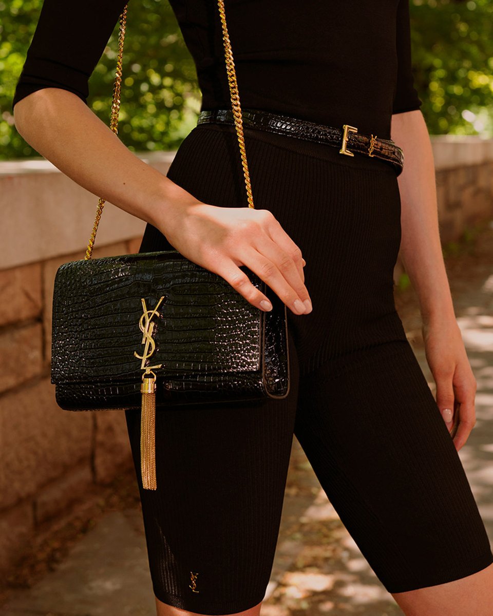 NET-A-PORTER on X: .@YSL's 'Kate' bag is one of the brand's most popular  styles and it's easy to see why - the sleek '90s-inspired shape and  gold-tone hardware make it a perfect.