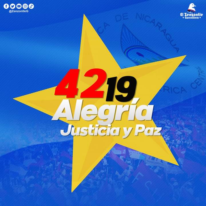 Por Una Nicaragua  Libre desde el 1979 Celebramos Cada 19 de Julio fecha que Conmemoramos Nuestra  Liberación Nacional. Ni nos vendemos ni nos rendimos Jamaz.
#17Julio
#4219AlegriaJusticiaYPaz 
#Nicaragua
#JulioCaminosDeVictorias