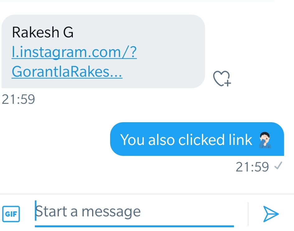 GorantlaRakesh's tweet image. Guys please don't click these links. They are spam and upon clicking it will cause sending same sort of spam link to all your contacts. Just report it as spam or best ignore it.

#TwitterSpam