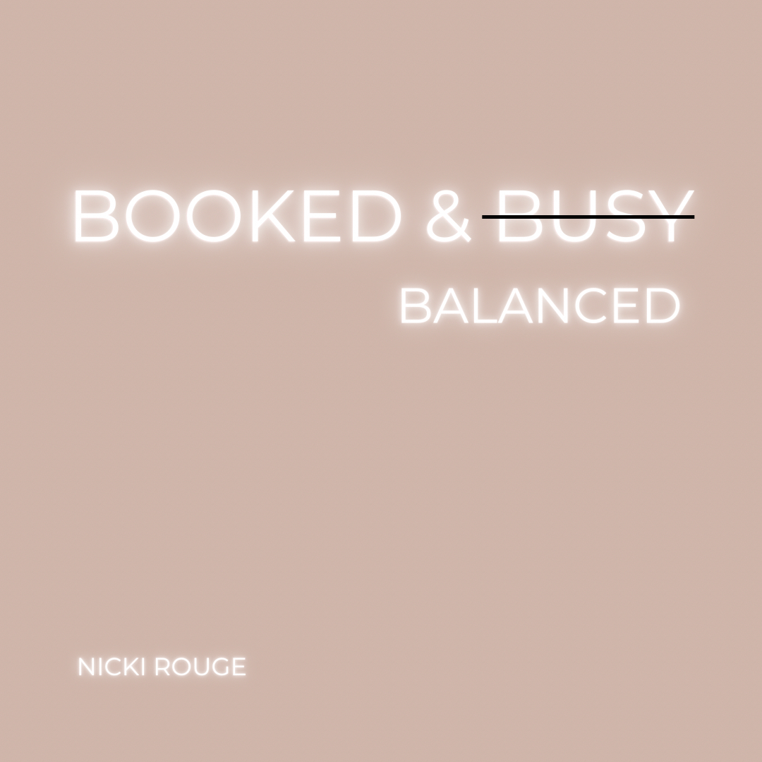 NickiRouge's tweet photo. I’ve let these people on the internet lie to me…booked &amp; busy is NOT the move. I aim to be BOOKED &amp; BALANCED. 

Being overworked does not produce your best results. I’m rejecting this phrase and this internet craze!!! My brain is my biggest asset and I will work smart, not https://t.co/ywdFlsEwCL