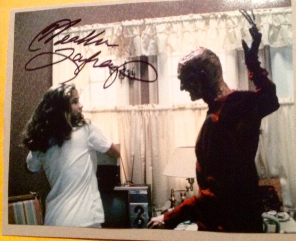 A (and happy birthday wishes) to Heather Langenkamp.   