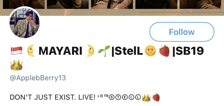 always them na saksakan ng emoji sa name tapos ang daming fonts sa bio ok user apple berry 13
