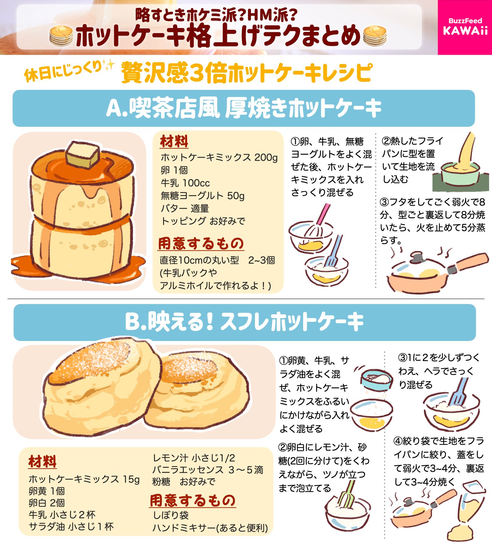 Buzzfeed Kawaii ほんの一手間で喫茶店の味に早変わり ホットケーキミックスで作るホットケーキの格上げテクをまとめました Buzzfeed Kawaii ほんの一手間で喫茶店の味に早変わり ホットケーキミックスで作るホットケーキの格上げテクをまとめました