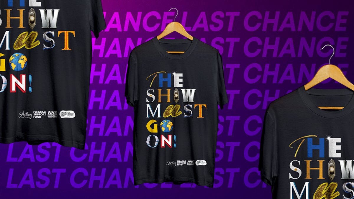 GOOD NEWS! 🙌🏻 The Show Must Go On! merch has just gone back on sale and stock is VERY limited on all items - once they're gone, they're gone! 👀
 
Head to our website to get a special momentum from the most spectacular celebration of London's West End 👉🏻theatresupportfund.co.uk
