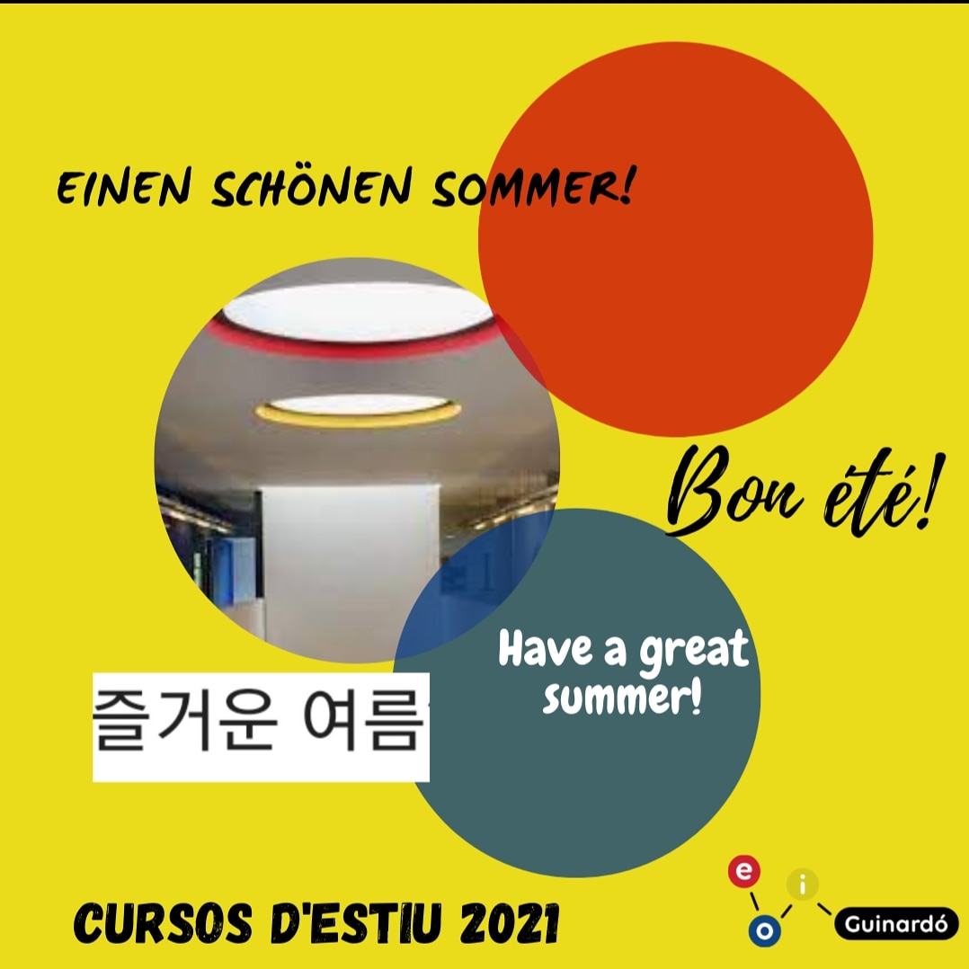 eoiguinardo1's tweet photo. Contentes d'haver pogut oferir l'edició de cursos d'estiu 2021! Gràcies a tothom que els heu fet possibles oferint tasques d'aprenentatge d'alemany, anglès, coreà I frances engrescadores i molt guinardorenques!!! #eoiguinardo #baixguinardó #hortaguinardo #cursosestiu #Barcelona https://t.co/xkiyTiB70V