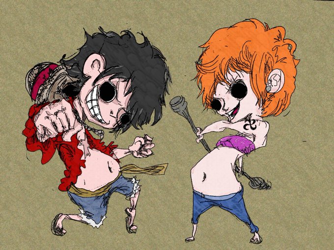 ルフィとナミのtwitterイラスト検索結果