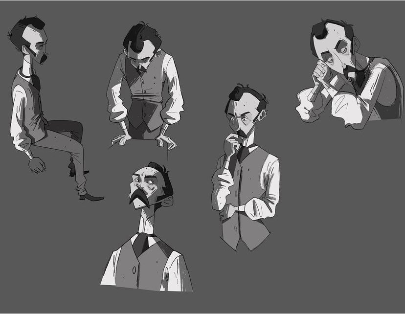 Some initial character design sketches for Memento Mori, premiering on Friday @GalwayFilm #filmfleadh #filmfleadh33 #characterdesign #irishanimation #horrorstories #irishshorts #animatedshorts #animatedhorror #irishart #markgatiss @BoulderMediaLtd