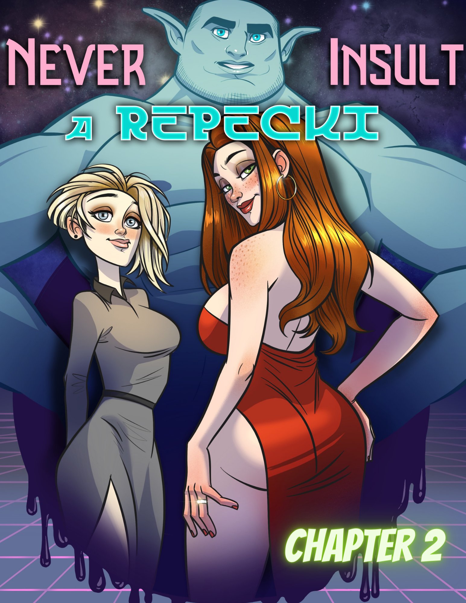 Rawly Rawls on X: Never Insult a Repecki Chapter 2 illustrated is live.  It's not easy blending in on a new starship when you're a seven-foot-tall  blue alien. If the men won't