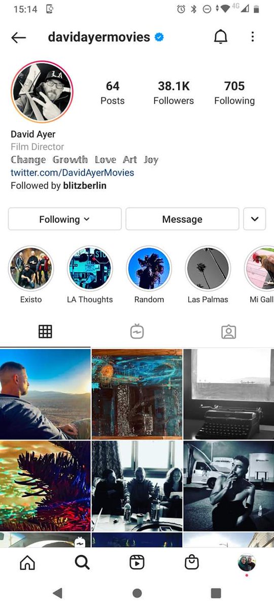 8thDimensionPod's tweet photo. film Twitter doesnt talk about how David Ayer basically has the social media of your drunk Limerick aunt who just found the internet and I just love it. He posts the kind of stuff that usually has a picture of Tom Hardy or Peaky Blinders next to It https://t.co/ka02H4E7ie