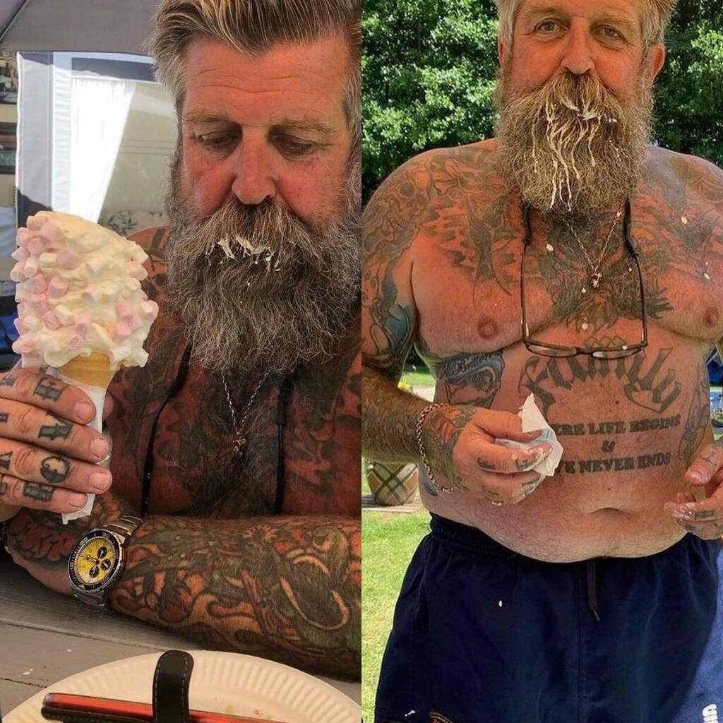 As proven by Rob, an ice cream can be a messy business with a beard! 
☀️🍦😳 instagr.am/p/CRbua45lLca/