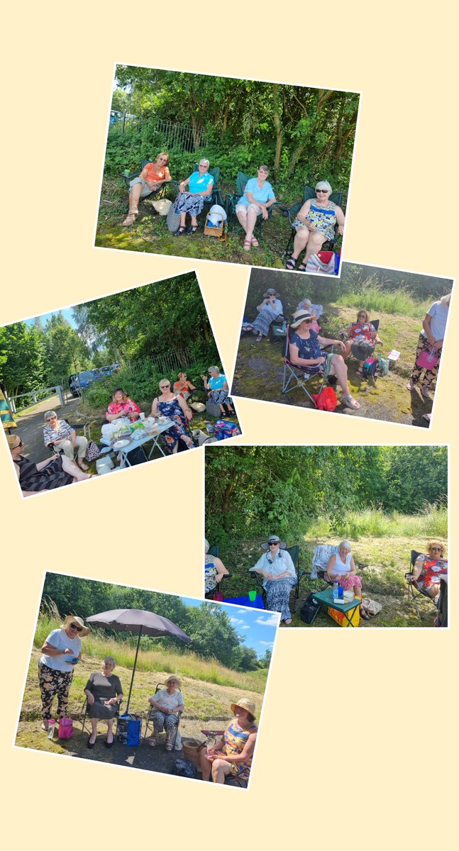 Lovely picnic by our bench Fabulous ladies Fabulous Women in Malpas WI