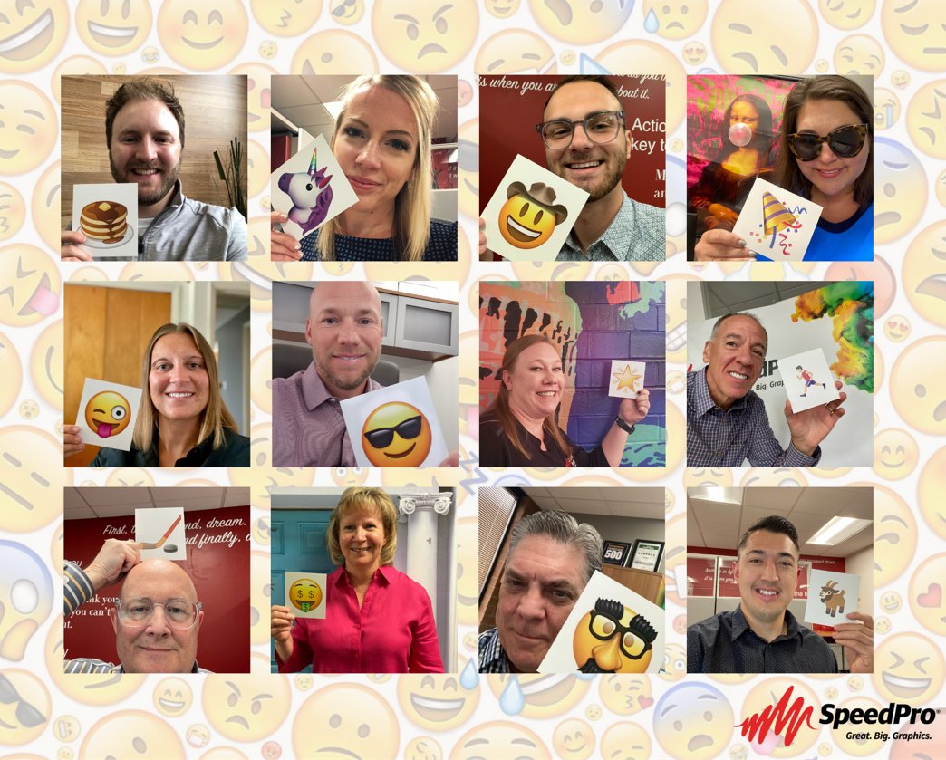 Are you a 🤣😂😹 type of person? Maybe a 🏄‍♀️🚗🚣🏕️? Whichever emoji is your go-to, we love them all. Take a look at the Home Office's favorite emojis, which were printed by our HP Scitex FB550 UV Flatbed Printer! #WorldEmojiDay