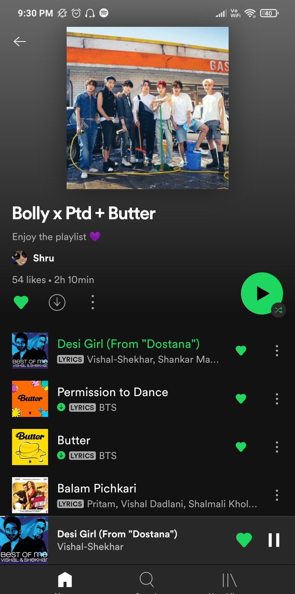 BTSislifeduh_'s tweet image. Yayyy started!! #PermissionToNach #DesiButter