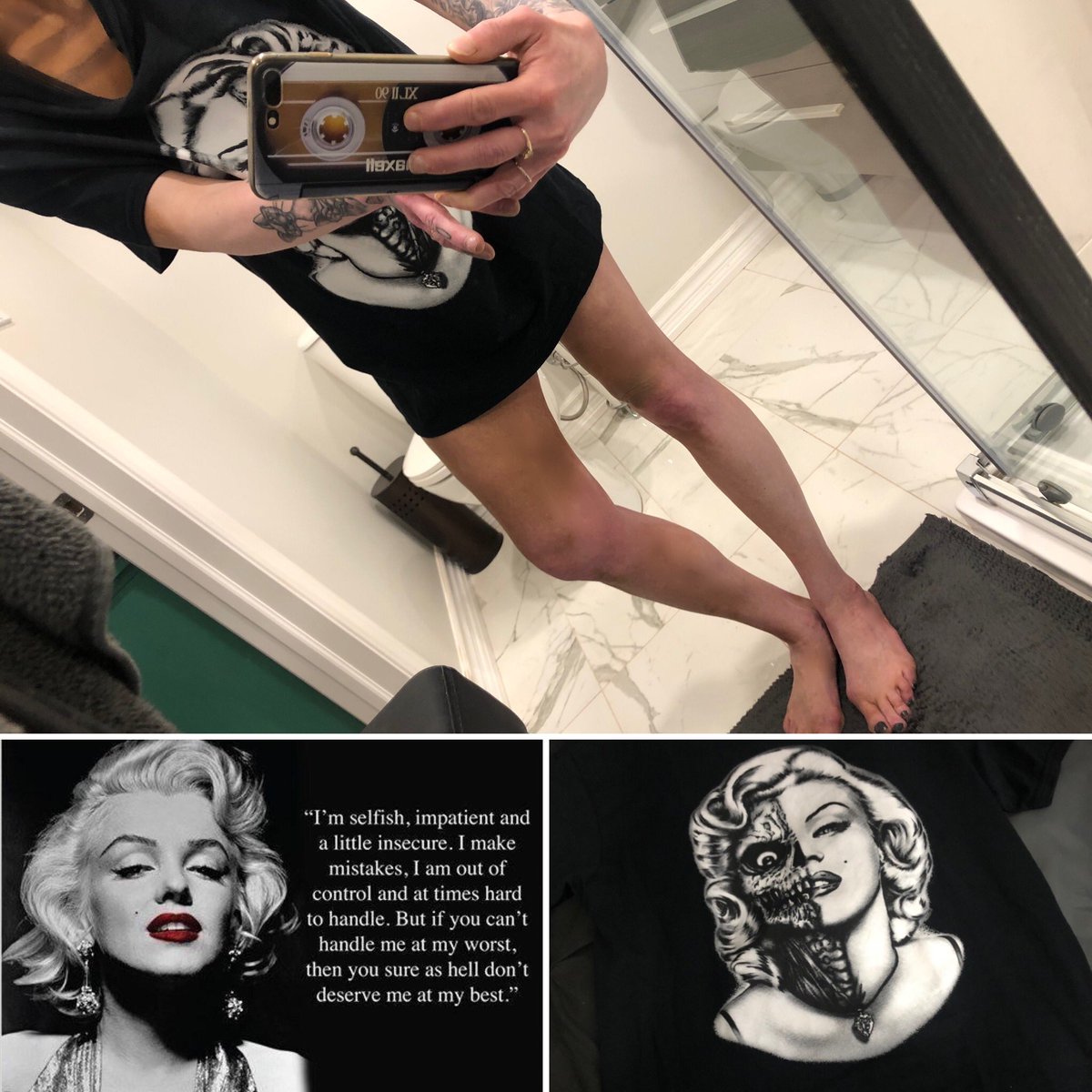 LemmonCandice's tweet photo. SIIICK NEW T!! 🤘🏻#ZombieMarilynMonroe #SweetT #LovesIt #LoveMeAtMyWorst https://t.co/T4RcnGjhG1