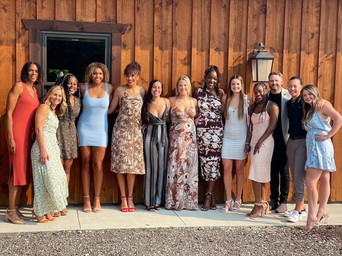 KCRoosWBB's tweet photo. Congratulations to our very own, @taylor_larson15 on her wedding last night! 

Our Roo family had the best time celebrating the Wilson’s!💙💛 https://t.co/FEn3X2ZmS2