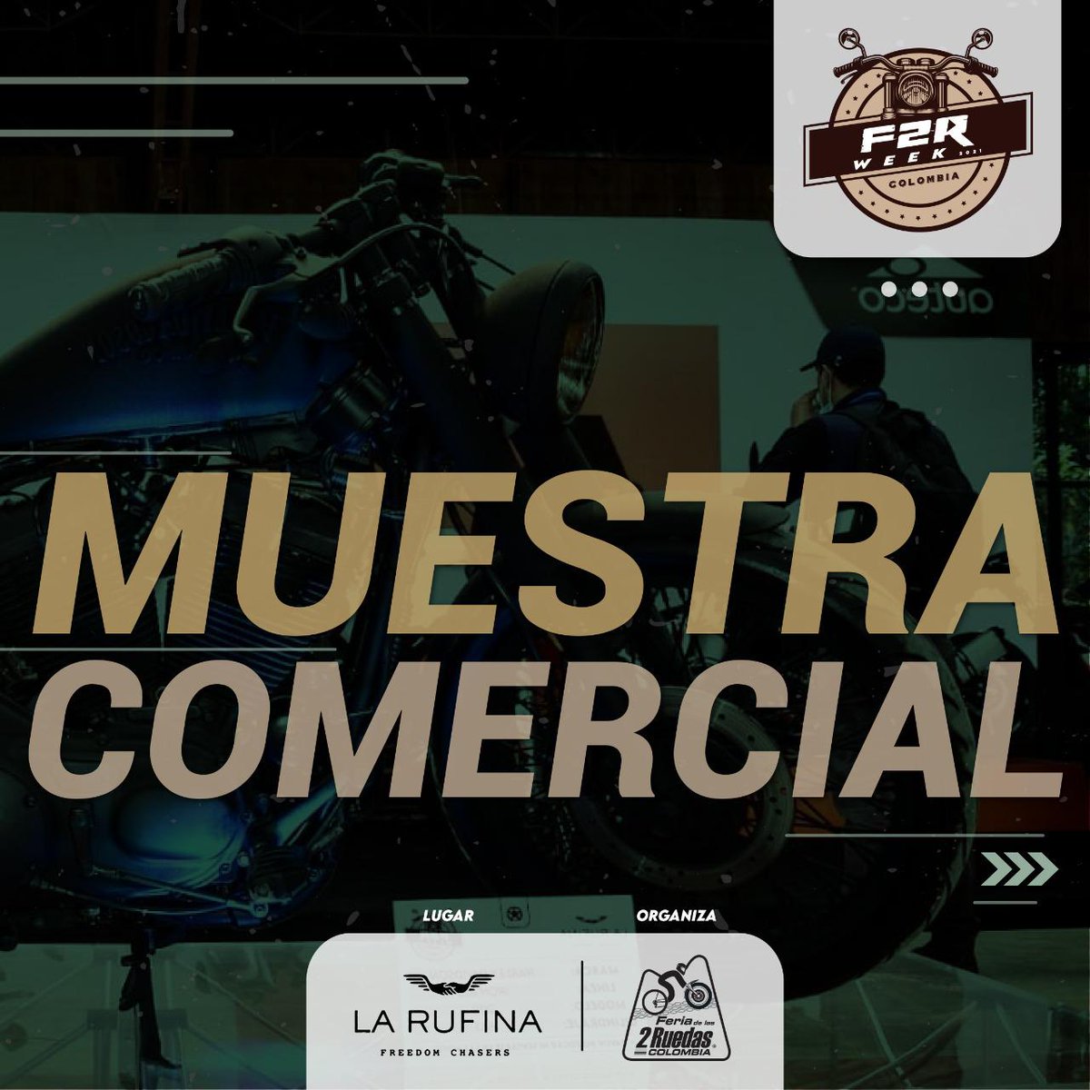 feria2ruedas's tweet photo. Todo el fin de semana tendremos espacios únicos y exclusivos para los seguidores de la #F2RWeek y #F2RDigital 🔥🏍
¡Ven y vive una experiencia de feria llena de adrenalina y muchas motos!
#pasionporlasmotos #f2r #feria2ruedas #F2Rdigital2021 #F2Rweek #accesoriosdemotos https://t.co/6yiVDCMIke