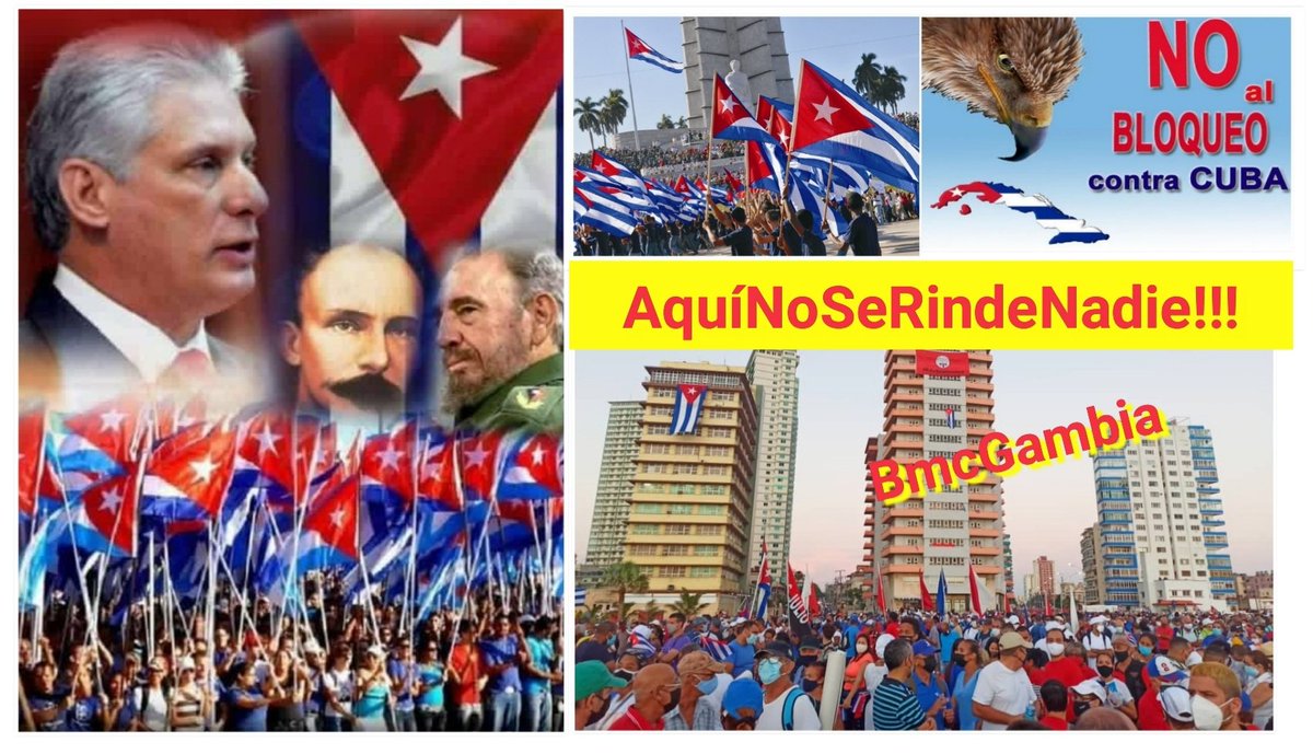 'Frente a peligros políticos y agresiones procedentes del exterior, jamás se debilitará un átomo nuestra disposición de defender la Patria y el socialismo'
#FidelPorSiempre 
#AbajoElBloqueo 
#ManosFueraDeCuba
#SiempreConCuba 
#VivaLaRevoluciónCubana
#CubaCoopera
#BmcGambia