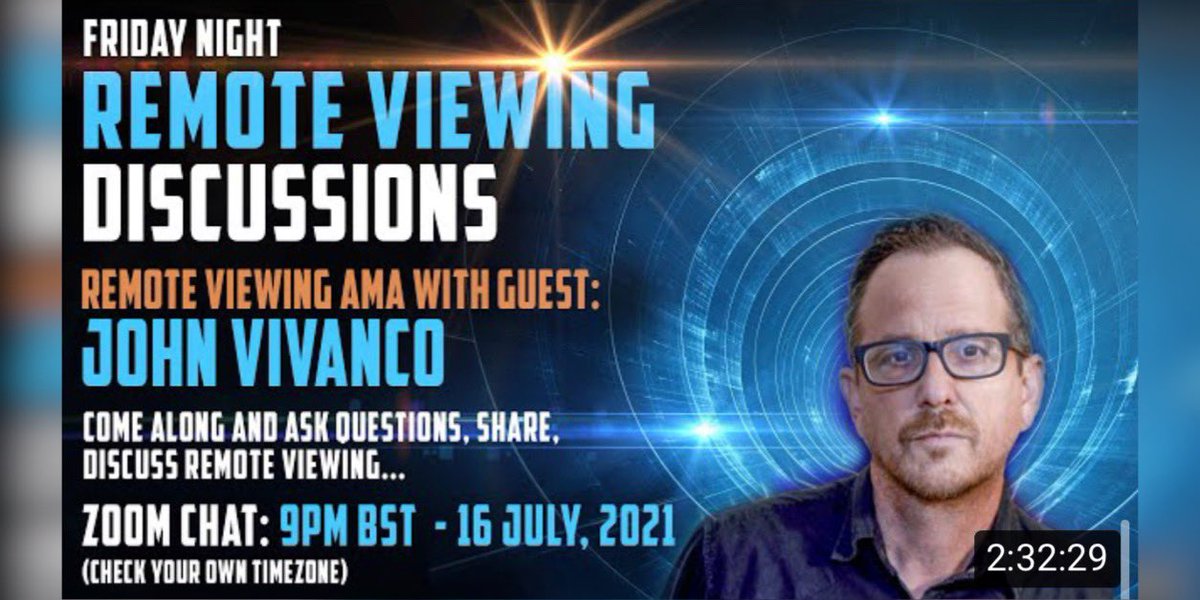 TheOfficial_FFG's tweet photo. 🔵 Remote Viewing AMA with John Vivanco, July 16, 2021. https://t.co/8CT9ZICBYG via @YouTube @remoteviewed #remoteviewed #remoteviewing #AMA #JohnVivanco #July #Cryptoviewing https://t.co/4LY7MW23Bu