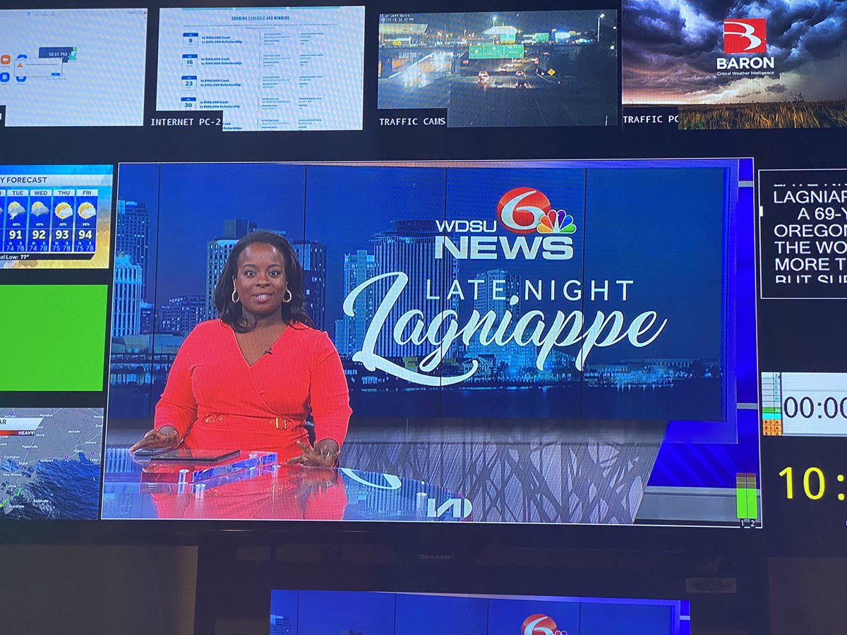 BunChoum (@bunchoum) on Twitter photo A lil something new and “extra” for #WDSU News at 10
#LateNight #Lagniappe with <a href="/GinaSwansonWDSU/">Gina Swanson</a> A lil something new and “extra” for #WDSU News at 10
#LateNight #Lagniappe with <a href="/GinaSwansonWDSU/">Gina Swanson</a>